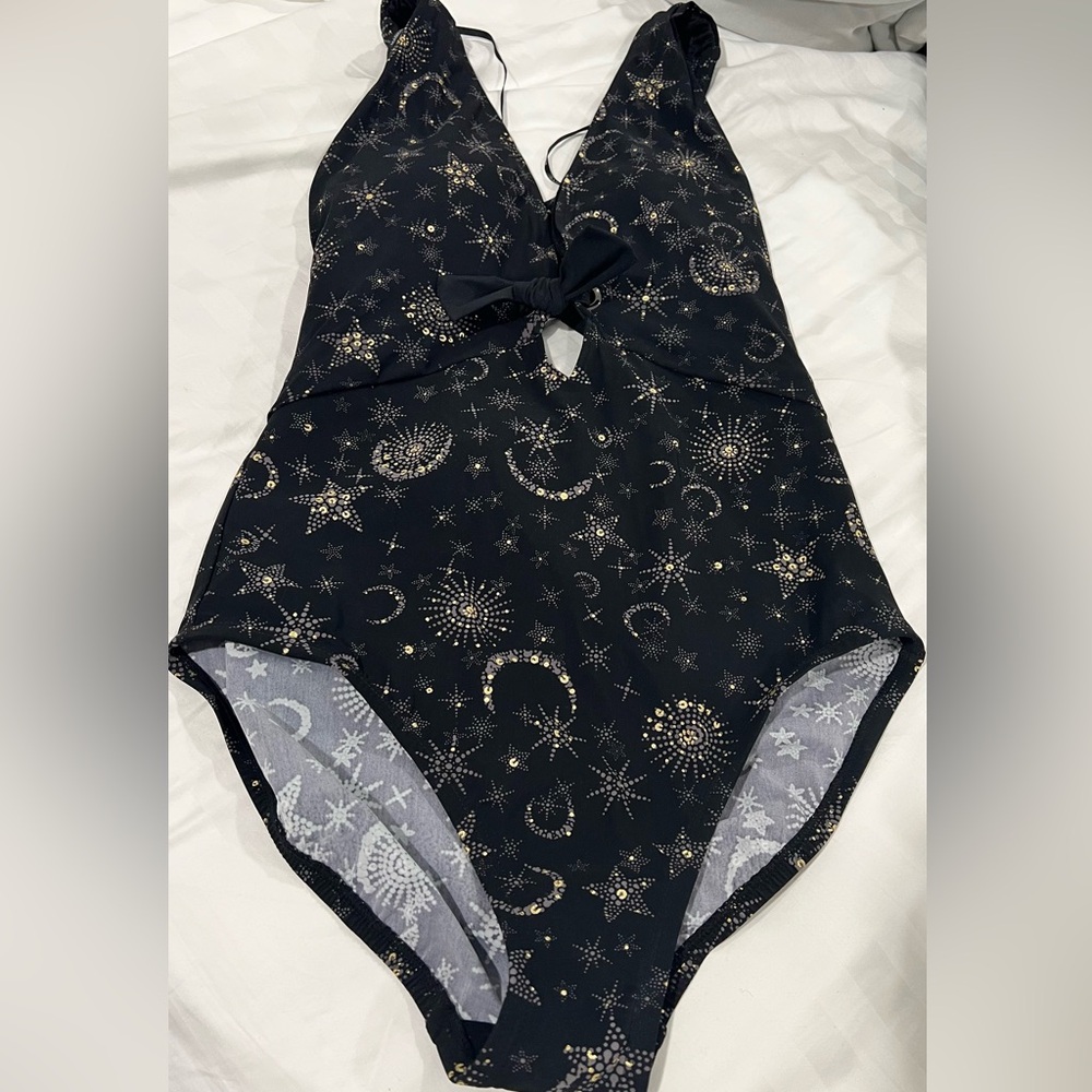 Magicsuit Black and Gold Starry One Piece Swimsuit